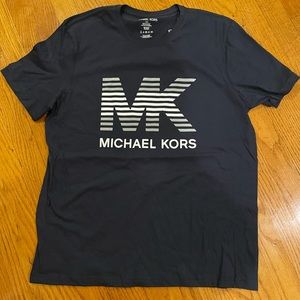 NWT MICHAEL KORS AUTHENTIC MEN'S Navy LOUNGEWEAR SHORT SLEEVE T-SHIRT Sz L